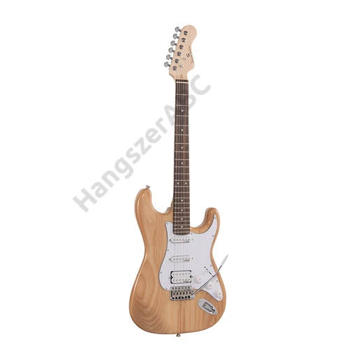 Soundsation RIDER-PRO-RSH NT - Double cutaway elektromos gitár 2 single coil + osztható humbucker pickuppel és önzáró kulcsokkal (Wilkinson mechanika, eco-rózsafa fogólap)