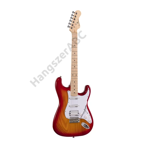 Soundsation RIDER-PRO-MSH SSB - Double cutaway elektromos gitár 2 single coil + osztható humbucker pickuppel és önzáró kulcsokkal (Wilkinson mechanika, juharfa fogólap)