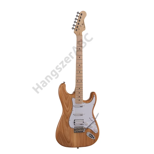 Soundsation RIDER-PRO-MSH NT - Double cutaway elektromos gitár 2 single coil + osztható humbucker pickuppel és önzáró kulcsokkal (Wilkinson mechanika, juharfa fogólap)