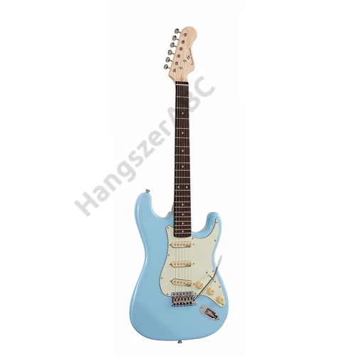 Soundsation RIDER-RETRO-R DB - Double cutaway elektromos gitár 3 single coil pickuppel és vintage kulcsokkal (Wilkinson mechanika, eco-rózsafa fogólap)