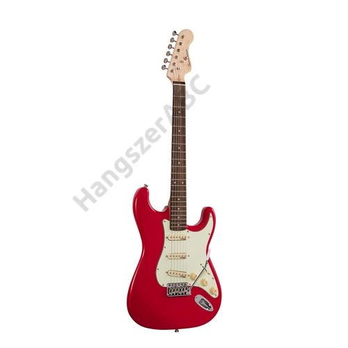 Soundsation RIDER-RETRO-R FR - Double cutaway elektromos gitár 3 single coil pickuppel és vintage kulcsokkal (Wilkinson mechanika, eco-rózsafa fogólap)