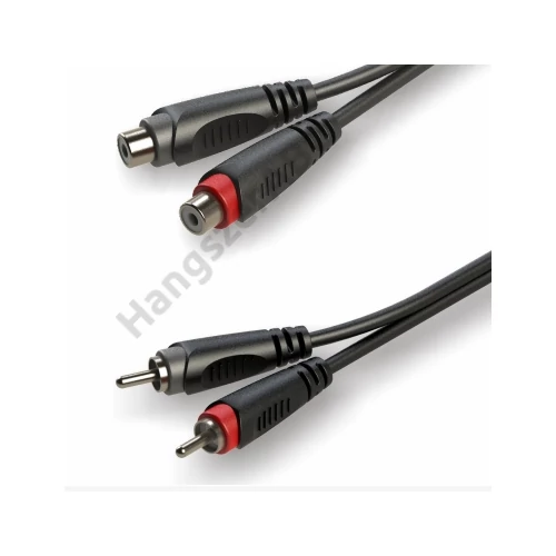 Soundsation GL-2RCAM2RCAF - Adapter kábel: 2xRCA papa - 2xRCA mama / 3m