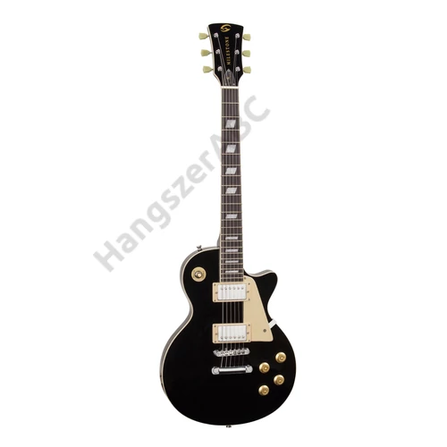 Soundsation MILESTONE-PRO BK - Ívelt fedlapú cutaway elektromos gitár 2 humbucker pickuppel és ragasztott nyakkal