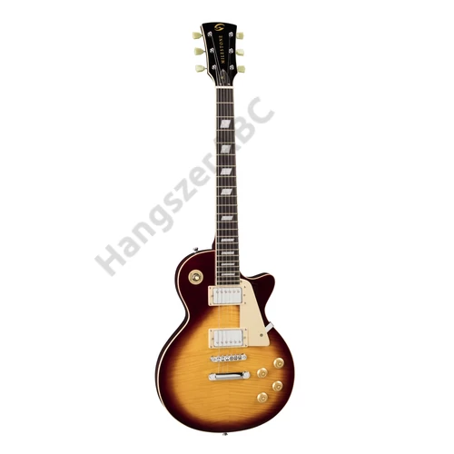 Soundsation MILESTONE-PRO VSB-FM - Ívelt fedlapú cutaway elektromos gitár 2 humbucker pickuppel és ragasztott nyakkal