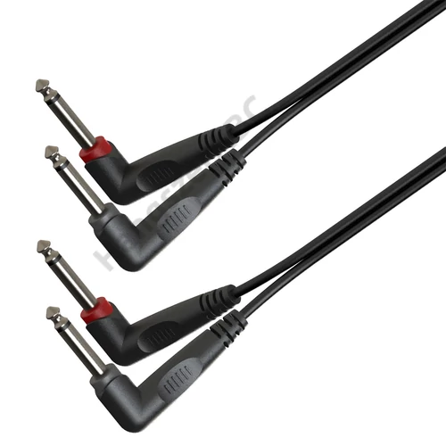 Soundsation GL-2AJM2AJM3 - Adapter kábel: 2x6.3mm pipa Jack papa MONO - 2x6.3mm pipa Jack papa MONO / 3m
