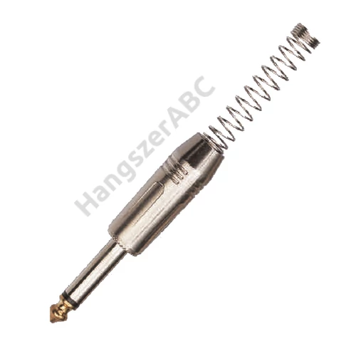 Soundsation SJ06M-B - Fém csatlakozó 6.3mm jack MONO (25 db-os csomag)