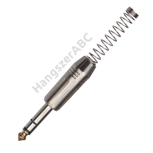 Soundsation SJ06S-B - Fém csatlakozó 6.3mm jack SZTEREO (25 db-os csomag)