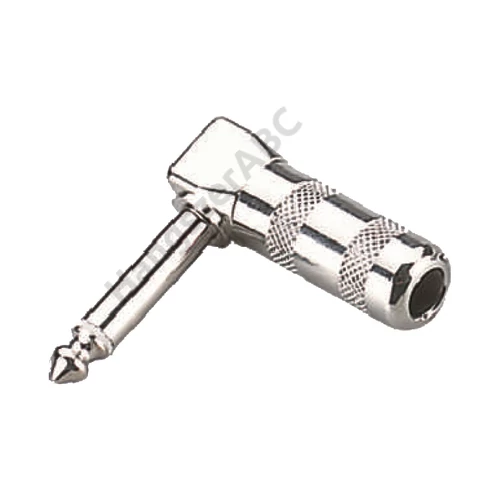 Soundsation SJ029M-B - Fém pipa csatlakozó 6.3mm jack MONO (25 db-os csomag)