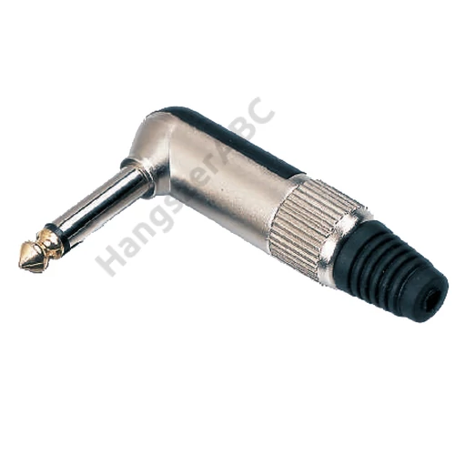 Soundsation SJ033M-B - Fém pipa csatlakozó 6.3mm jack MONO (25 db-os csomag)