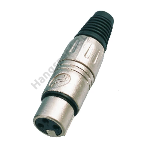 Soundsation SXLR01F-B - Fém csatlakozó XLR 3pólusú mama (25 db-os csomag)