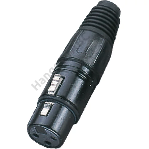 Soundsation SXLR04F-B - Fém csatlakozó XLR 3pólusú mama (25 db-os csomag)