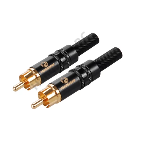 Soundsation YS373-BG - Yongsheng by Neutrik® RCA papa csatlakozó (25 db-os doboz)