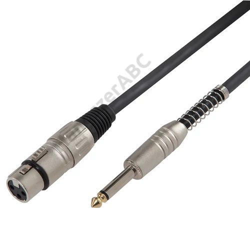 Soundsation BPCJX-10BK - Hangfalkábel: XLR 3pólusú mama - 6.3mm Jack MONO / 2x1.3 mm2 / 10m