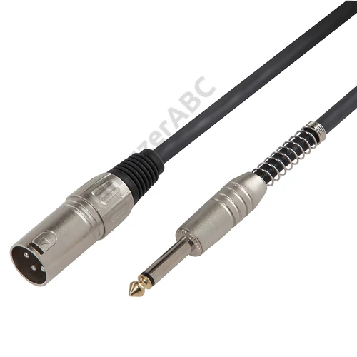 Soundsation BPCXJ-10BK - Hangfalkábel: XLR 3pólusú papa - 6.3mm Jack MONO / 2x1.3 mm2 / 10m