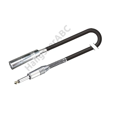 Soundsation MICJJF-6BK - Aszimmetrikus hangszerkábel: 6.3mm Jack MONO - 6.3mm Jack mama MONO / 6m