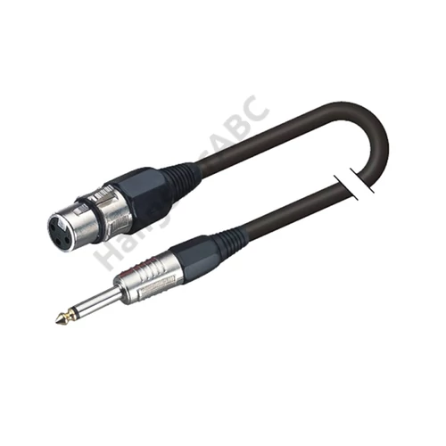 Soundsation BMCJX-5BK - Szimmetrikus mikrofonkábel: XRL 3pólusú mama - 6.3mm Jack MONO / 5m