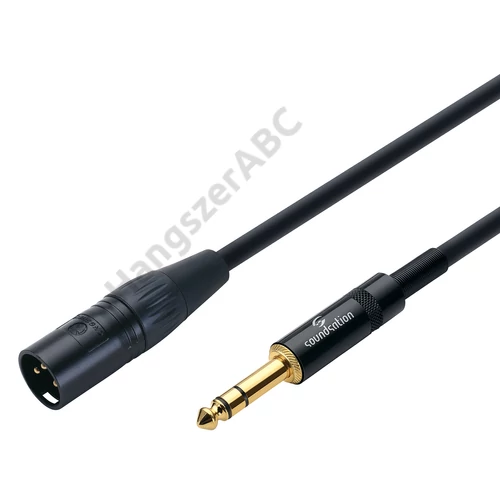 Soundsation WM-PXMJS05 - Wiremaster szimmetrikus patch kábel: XLR(papa)-6.3mm Jack SZTEREO / 0.5m