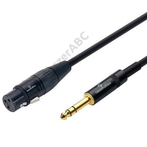 Soundsation WM-PXFJS2 - Wiremaster szimmetrikus patch kábel: XLR(mama)-6.3mm Jack SZTEREO / 2m