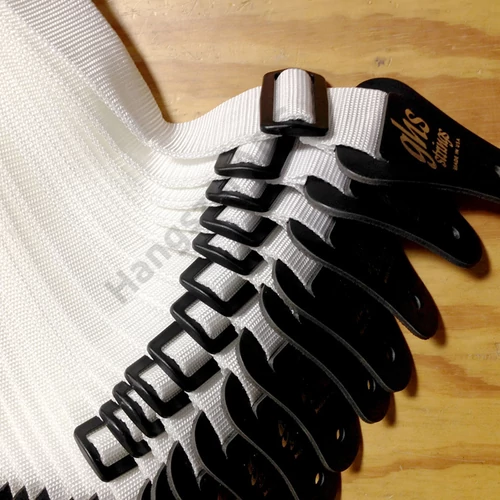 GHS A8WH gitár heveder, nylon, fehér