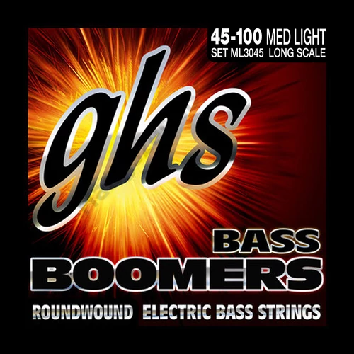 GHS ML3045 el.basszushúr - Boomers, Medium Light, 45-100