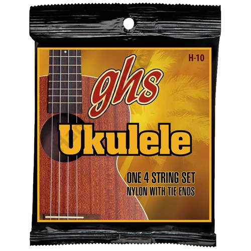 GHS H-10 ukulele húr - black nylon, Soprano/Concert