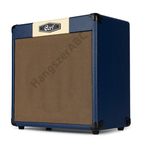Cort CM30R-DB gitárerősítő zengetővel, 30 Watt, Bluetooth, kék
