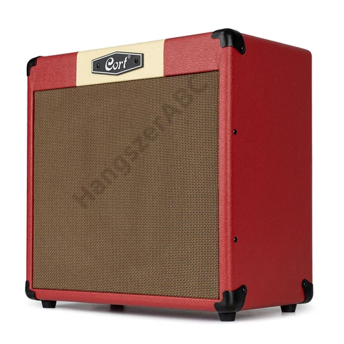 Cort CM30R-DR gitárerősítő zengetővel, 30 Watt, Bluetooth, piros