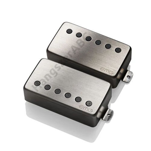 EMG 57-66-LS Set BrBChrome Humbucking gitár pickup szett, szálhúzott fekete króm, long shaft