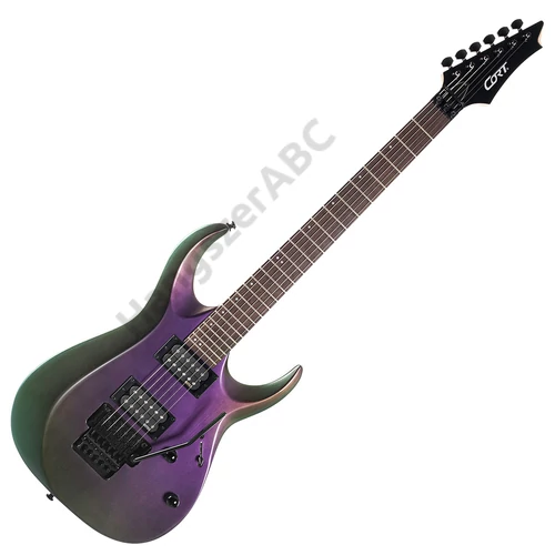 Cort X300-FPU el.gitár, EMG PU, lila - elérhető 2022 márciusa után