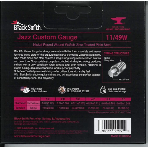 BlackSmith Electric, Jazz Custom 11-49W húr