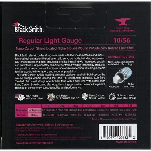 BlackSmith AOT Electric, Regular Light 10-56 húr - 7 húros