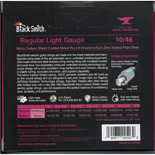 BlackSmith AAOT Electric, Regular Light 10-46 húr - 3 szett