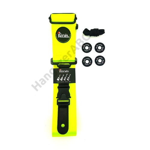 BlackSmith gitár heveder, nylon, neonzöld