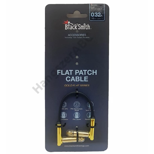 BlackSmith Gold Series lapos patch kábel, 10cm