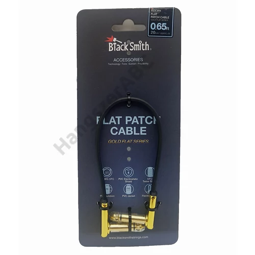 BlackSmith Gold Series lapos patch kábel, 20cm