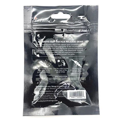 BlackSmith csatos hevederrögzítő akusztikus gitárhoz