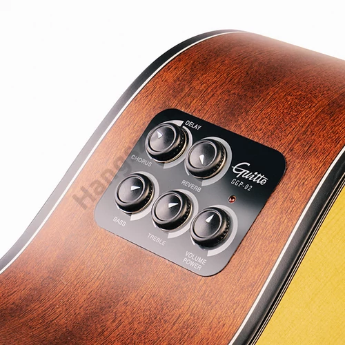 Guitto GGP-02 rezonancia-hangszedő beépített effekt-hangszóróval