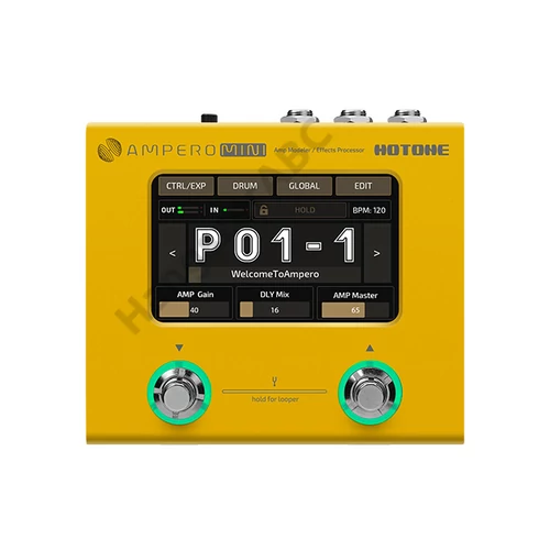 Hotone MP-50MG Ampero Mini erősítő modellező és effekt processzor, körömvirág színű