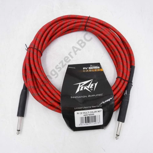 Peavey Amps-PV20-IC MultiColor -578880- hangszerkábel, piros-zöld 6m