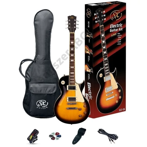SX SE3 Electric Guitar Kit Vintage Sunburst