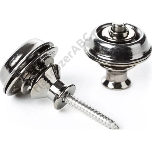 Dunlop Straplok Dual Design Black Nickel