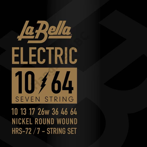 LaBella HRS-72 Nickel-Plated Round Wound – 7-String 10-64