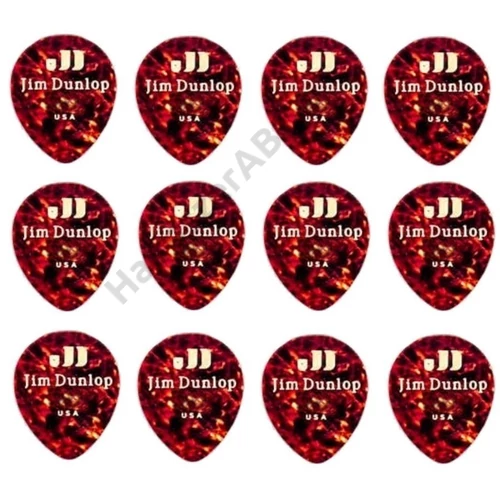 Dunlop 485P-05MD Celluloid Teardrop Shell Medium Player's Pack
