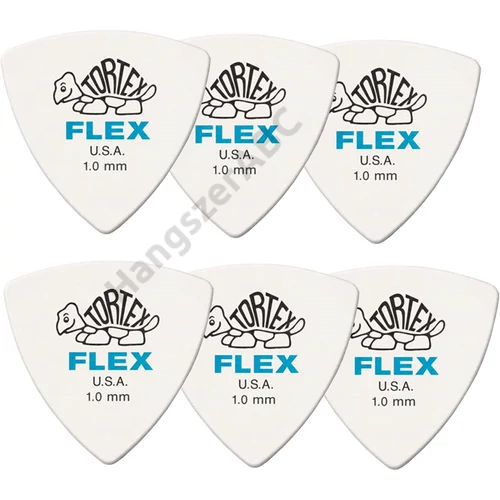 Dunlop 456P 1.0 Tortex Flex Triangle Player Pack