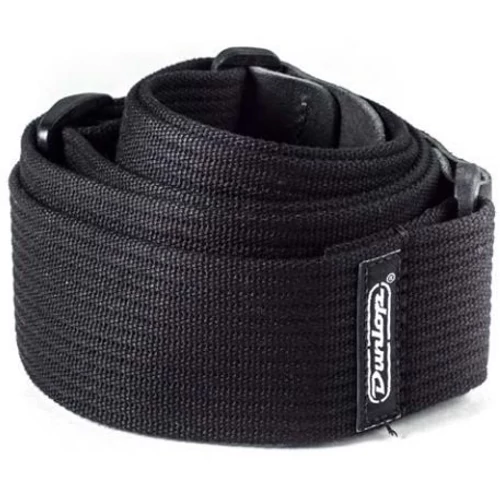 Dunlop D27-01BK Ribbed Cotton Strap Black