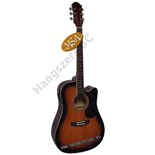 MSA CW190,4/4-es Elektroakusztikus Western gitár EQ-val