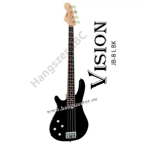 Vision JB-8 L BK balkezes basszusgitár