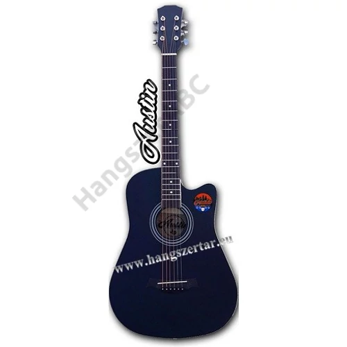 AUSTIN AW-38 BK, 3/4-es cutaway akusztikus gitár