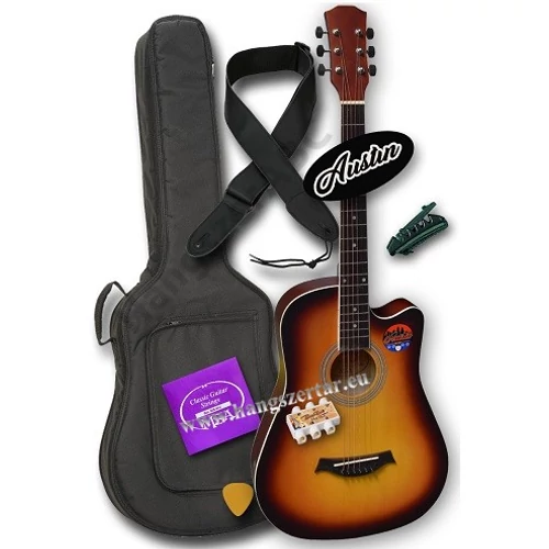 Austin AW-38 SB 3/4-es akusztikus gitár szett 2