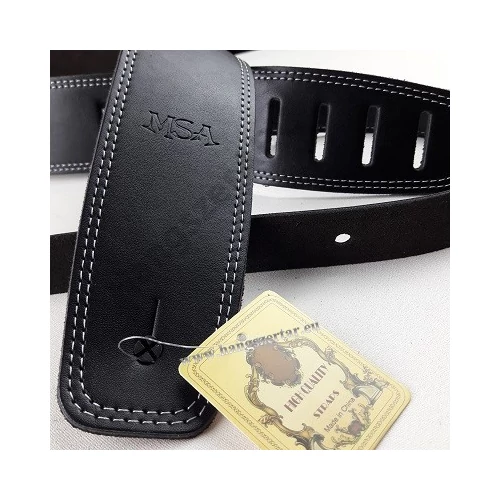 MSA LLB-10 fekete valódi bőr heveder